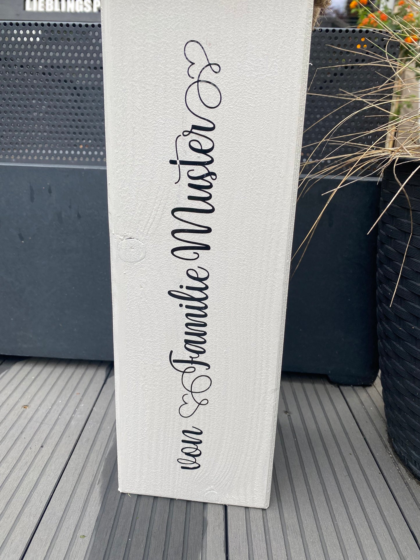 Personalized Wedding & Housewarming Gift | Nautical Wooden Column for Front Door Garden | Coastal Decor with Name or Coordinates