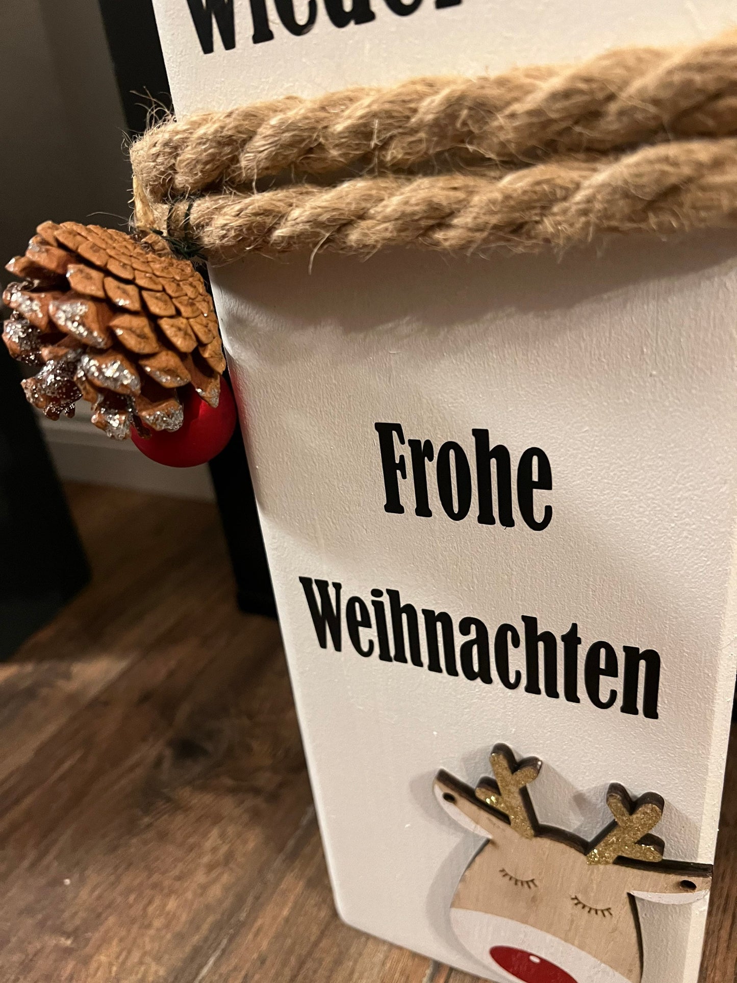 Weihnachtsdeko Poller Christkind Säule Engel Weihnachten Kerzen Advent xmas Balken Christmas Kanthölzer Manapal maritime Deko Adventslicht