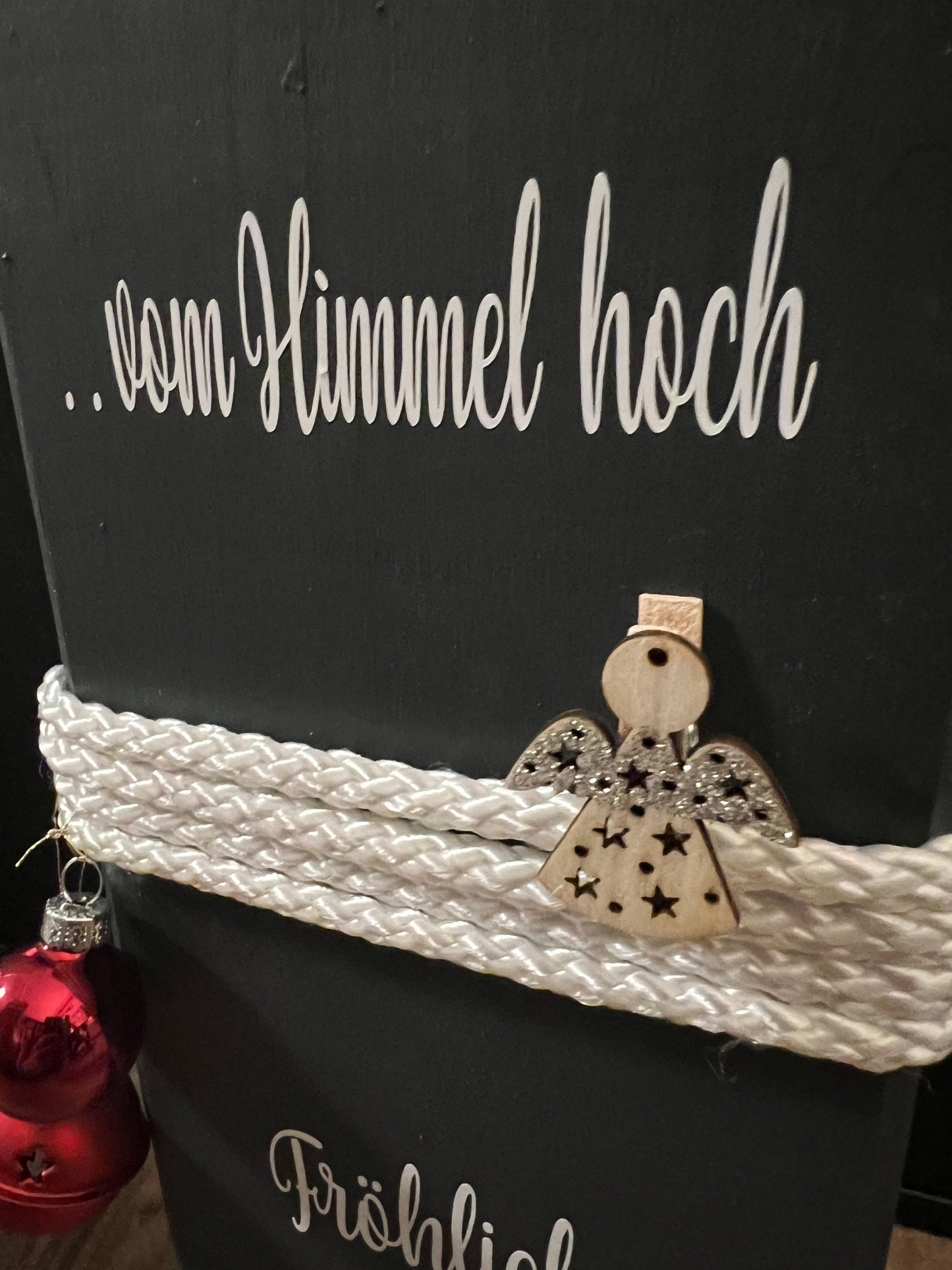 Weihnachtsdeko Poller Christkind Säule Engel Weihnachten Kerzen Advent xmas Balken Christmas Kanthölzer Manapal maritime Deko Adventslicht