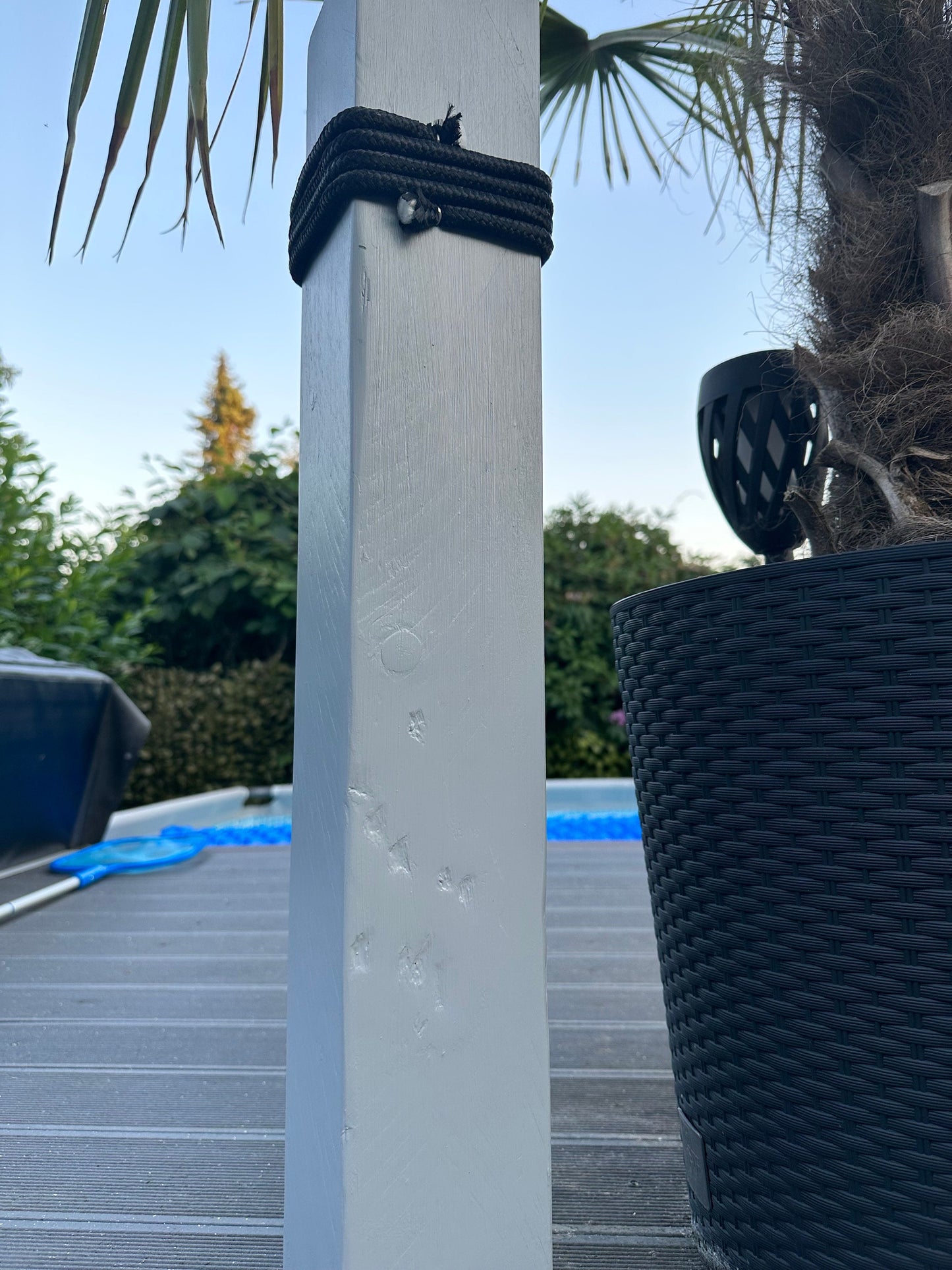 Manapal maritime Deko Poller Stele Dalben rustikal Gartendeko Küste Meer Anker Heimathafen Balken Dekobalken Säule