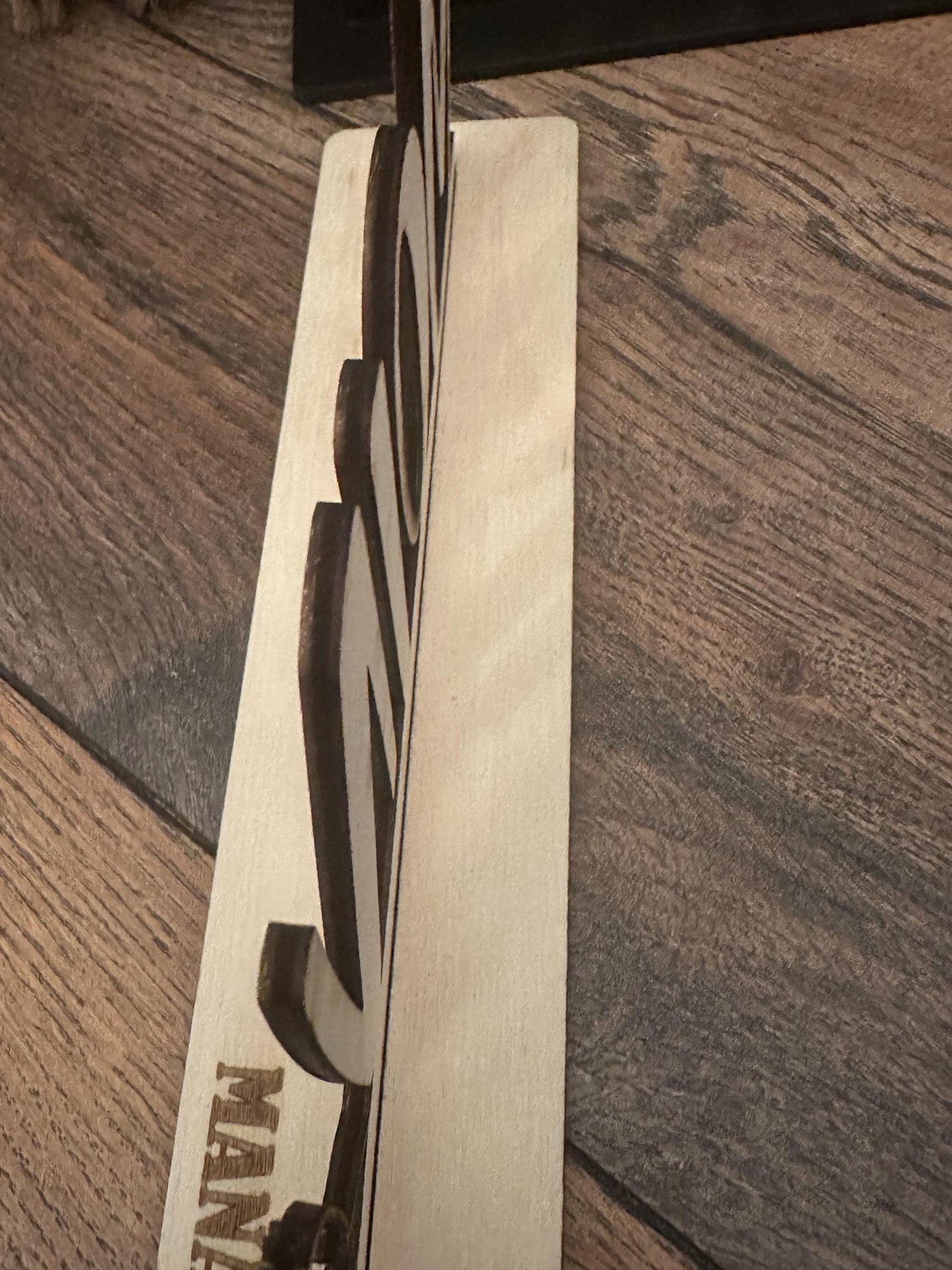Schriftzug Moin mit Möwe, Schreibtischdeko, Geschenk für Meerliebhaber, maritime Deko aus Holz, Tischdeko, Anker
