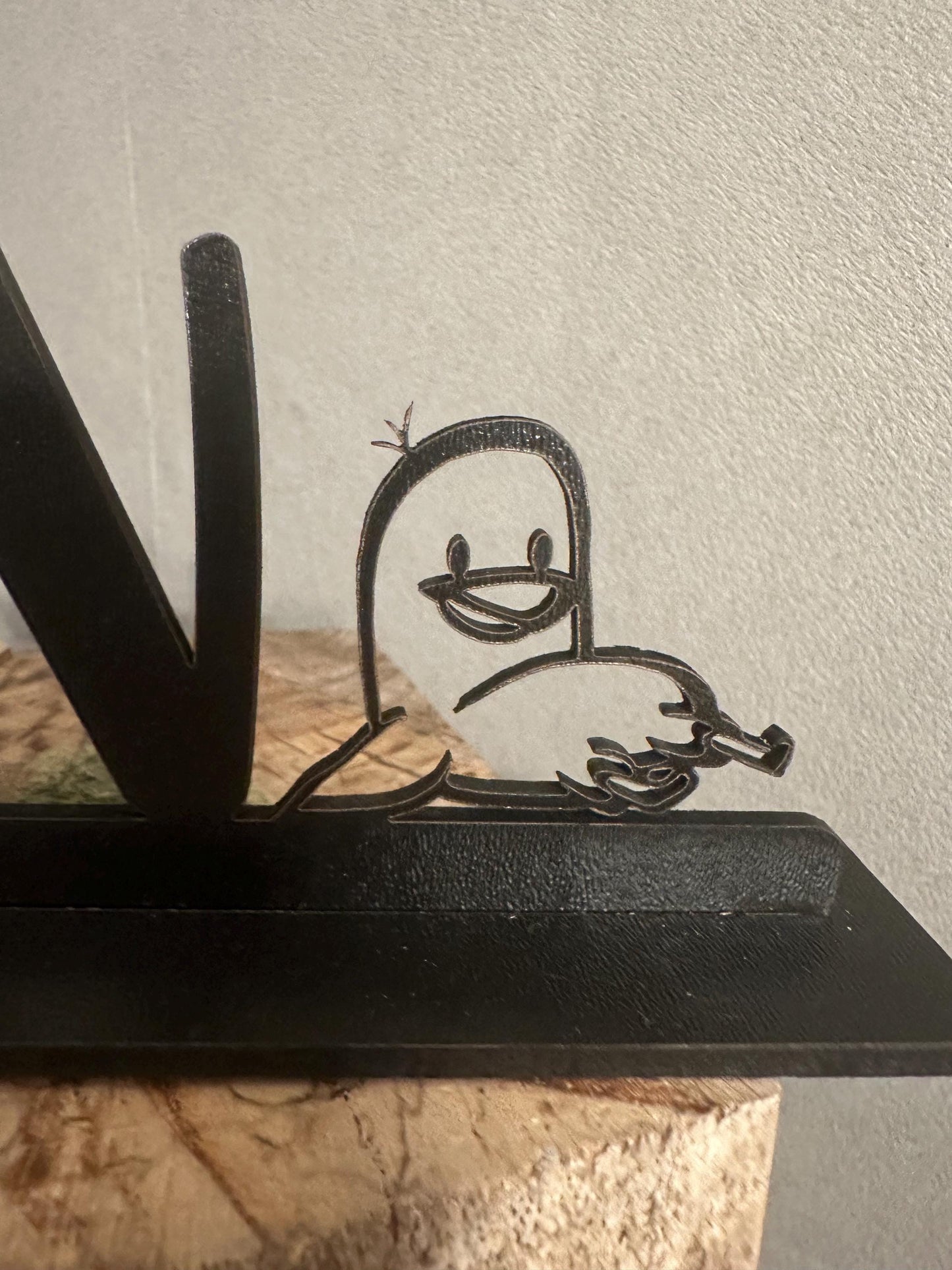Schriftzug Moin mit Möwe, Schreibtischdeko, Geschenk für Meerliebhaber, maritime Deko aus Holz, Tischdeko, Anker