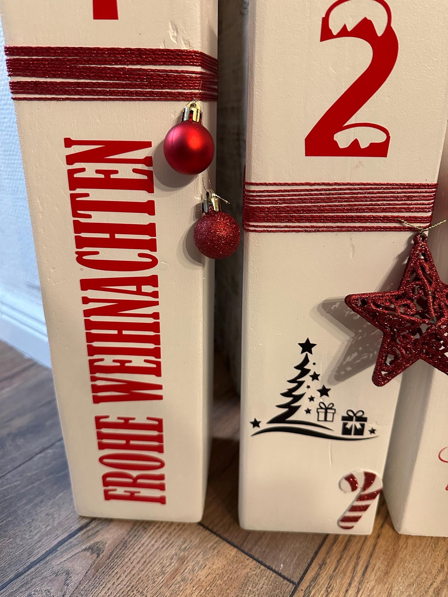 Weihnachtsdekoration Adventskranz Dekosäulen xmas Lichter Advent