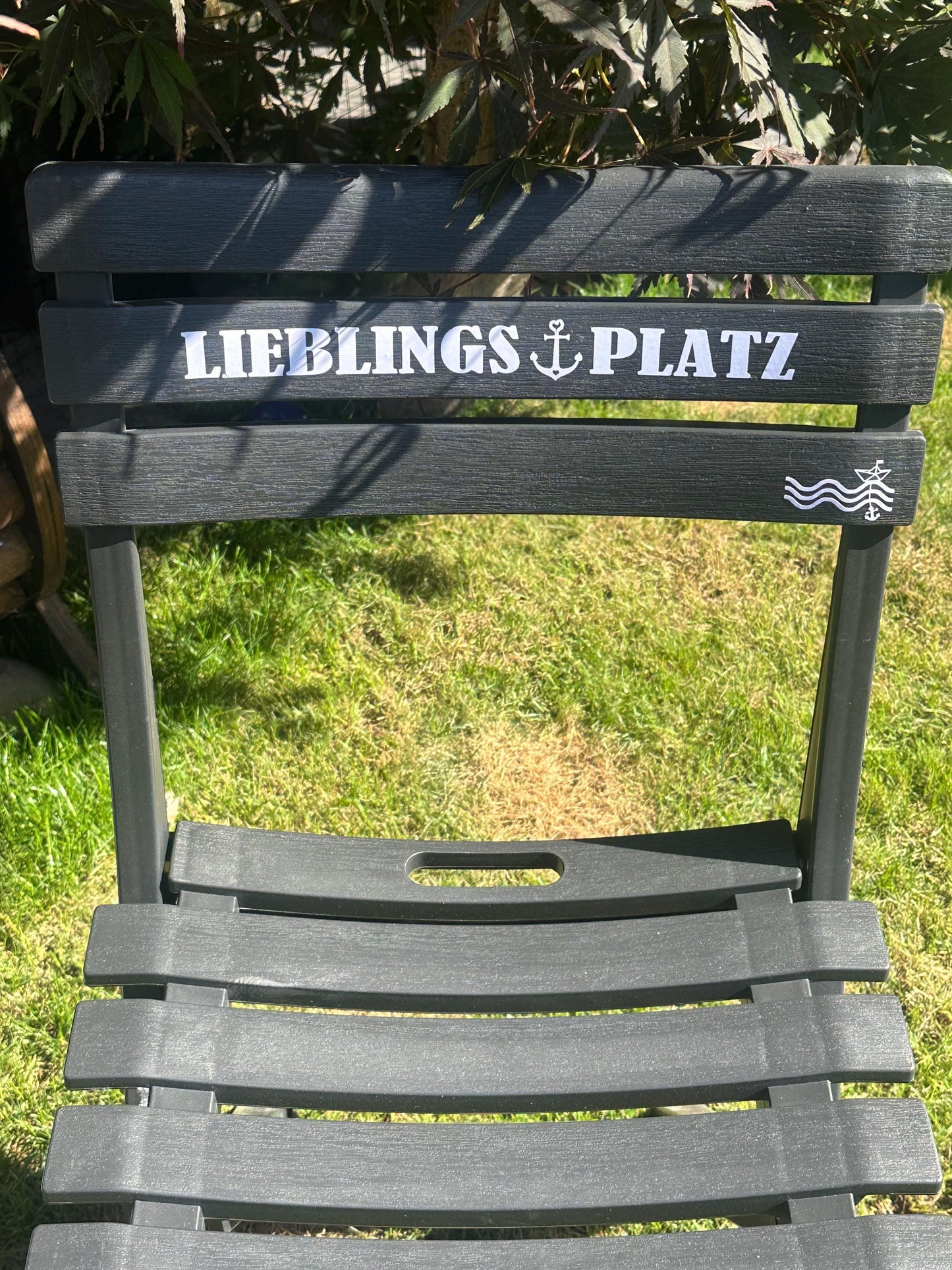 Personalized Nautical Folding Chair | Custom Entryway Decor | Wedding, Housewarming & Garden Gift Idea
