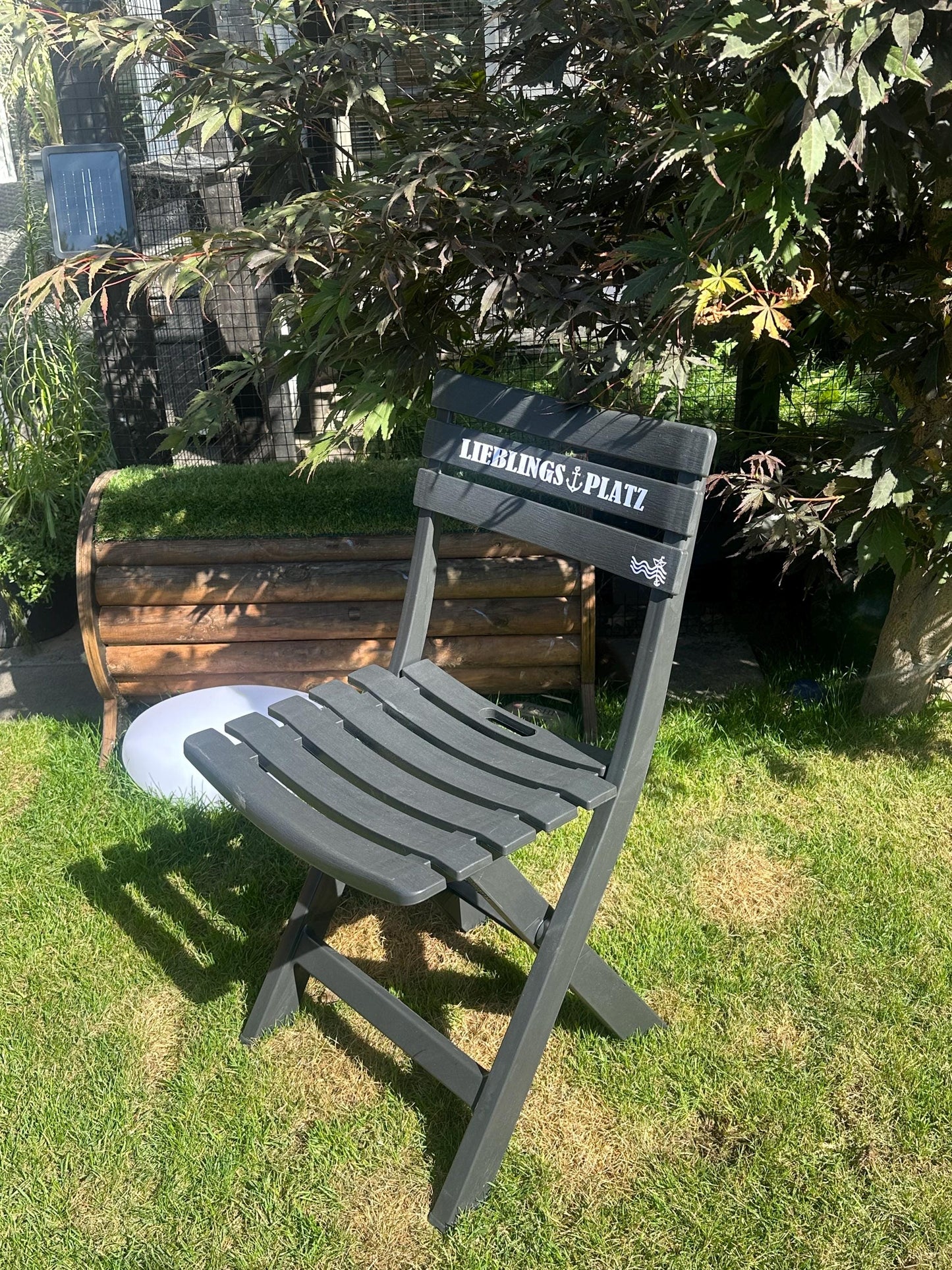Personalized Nautical Folding Chair | Custom Entryway Decor | Wedding, Housewarming & Garden Gift Idea