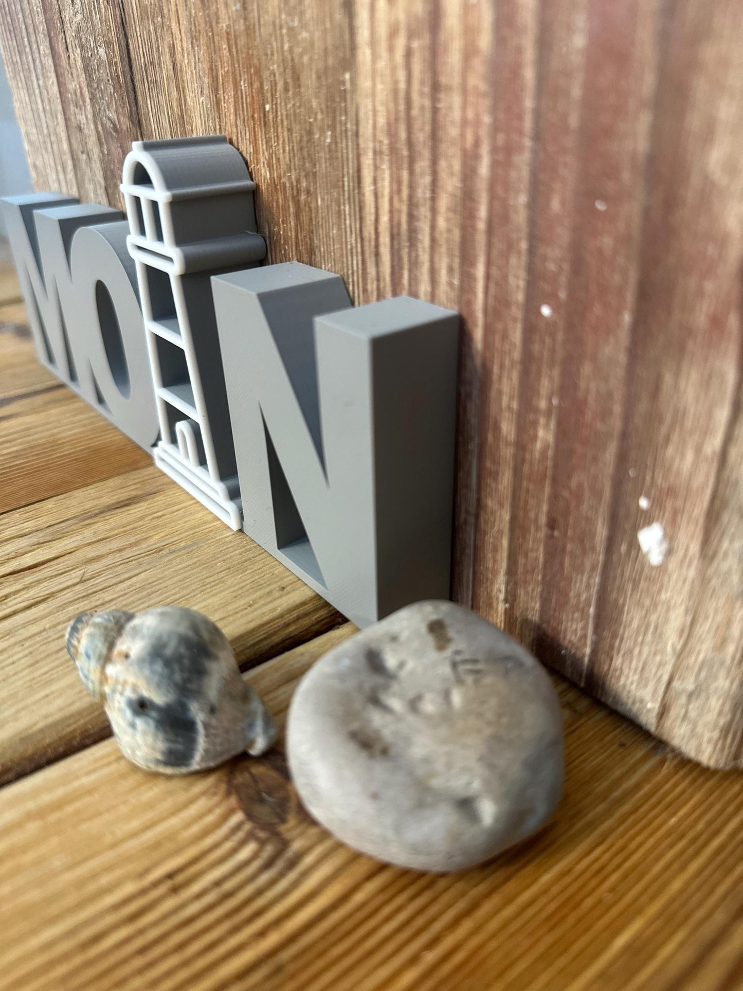 Take More Sea Time – 3D Printed Decor Sign | Coastal Table Decoration, Handmade Gift for Ocean Lovers, Nautical Style