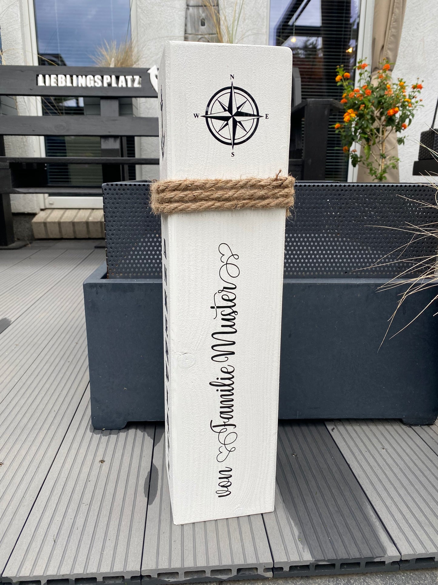Anchorage Home Port Family name personalized Color choice possible Name Bollard maritime decoration Gifts