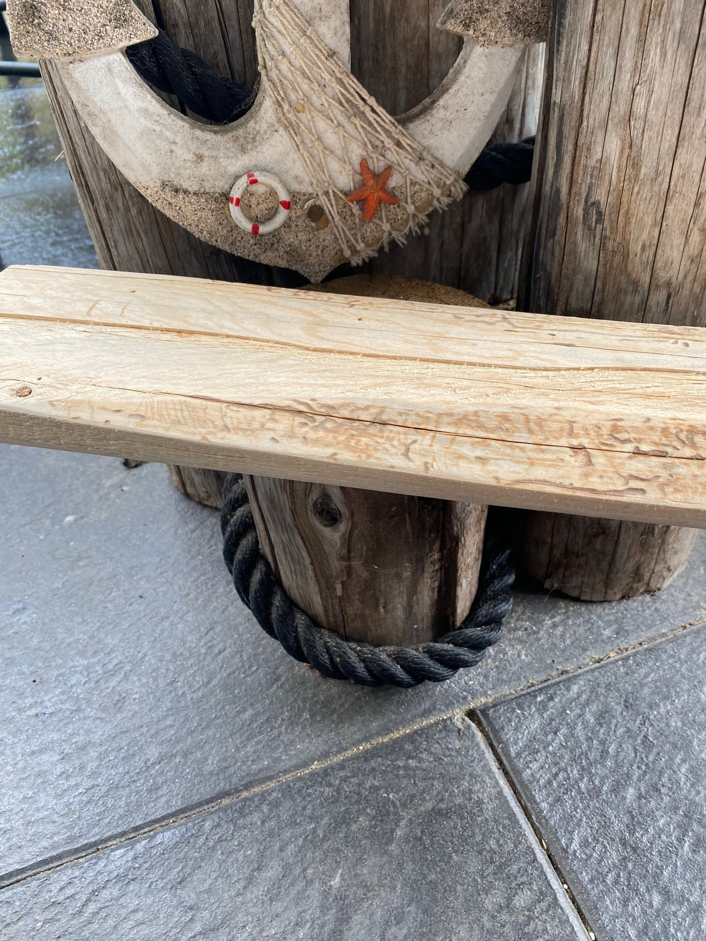 Liegeplatz Holzschild Wandschild Schild Heimathafen Manapal maritime Deko
