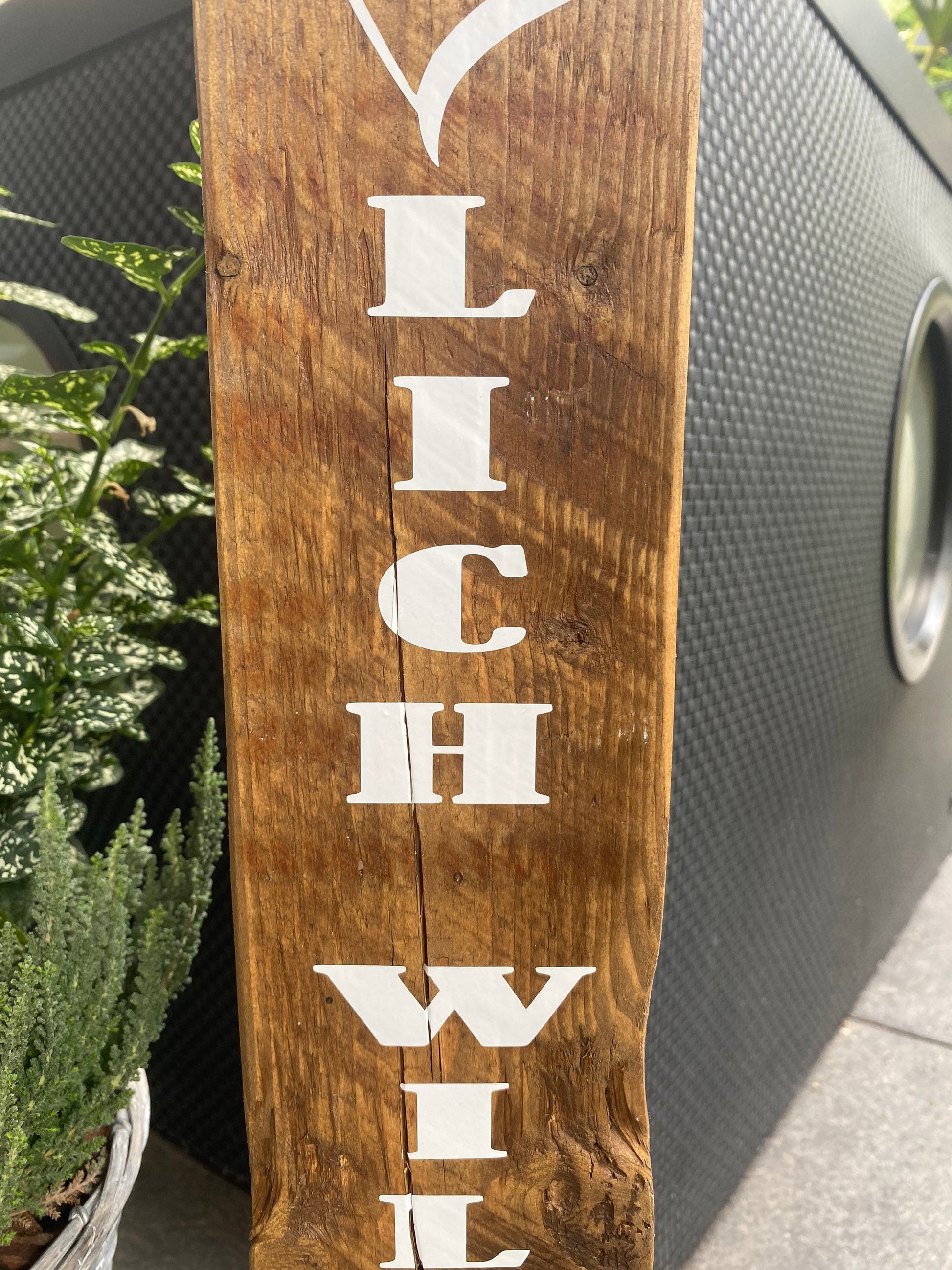 Herzlich Willkommen Ankerplatz Heimathafen Poller Dekoration Garten Manapal maritime Deko