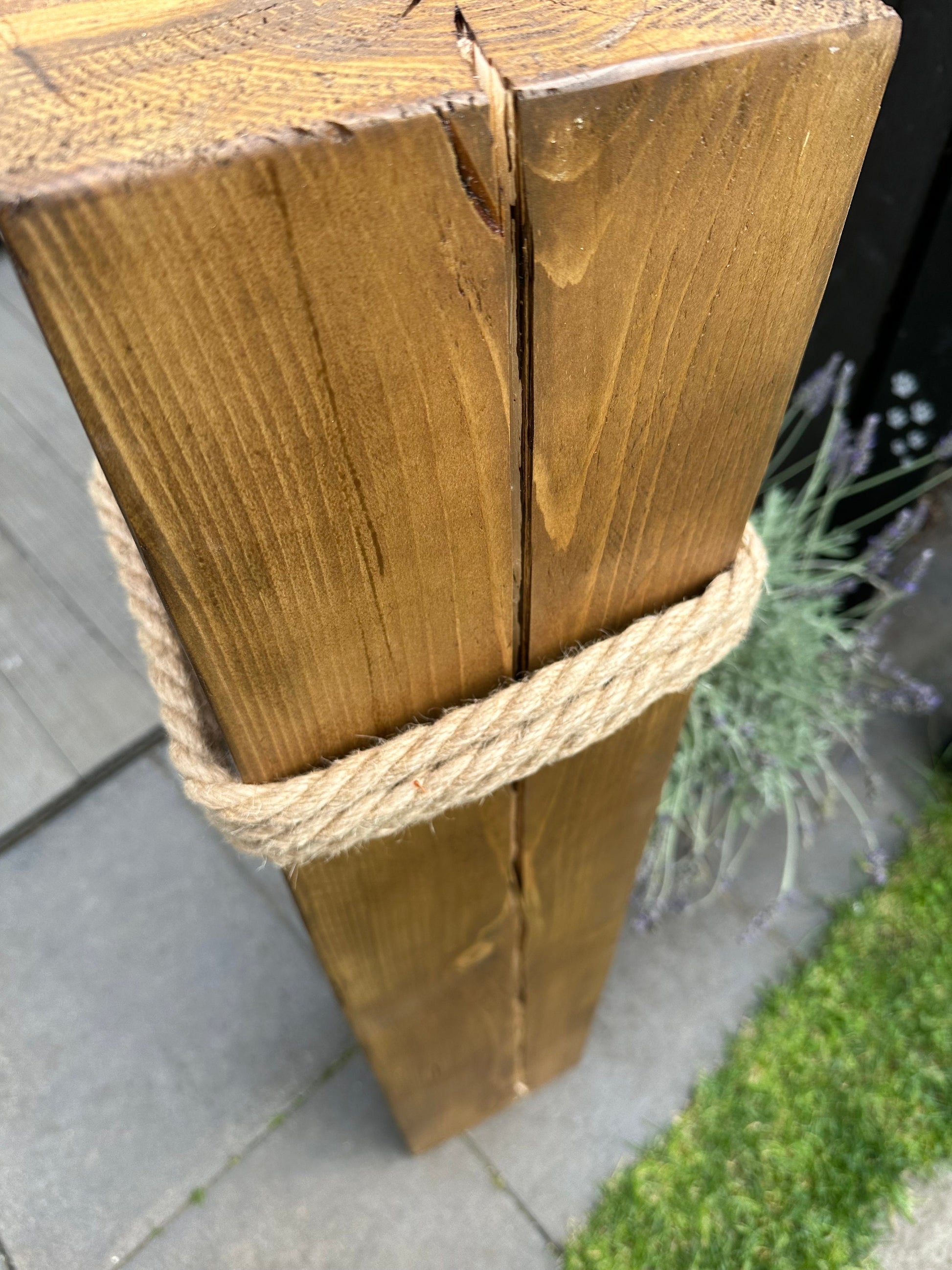 Manapal maritime Deko XXL 1m Moin Ankerplatz Poller Stele Dalben rustikal Gartendeko Küste Meer Anker Heimathafen Balken Dekobalken Säule