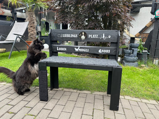 HamburgerHolzjung Katzenbank Dekobank Palettenbank Gartenbank Holzbank Blumenbank Kinderbank Gerüstbohlen Ankerplatz Kratzbaum Kratzmatte