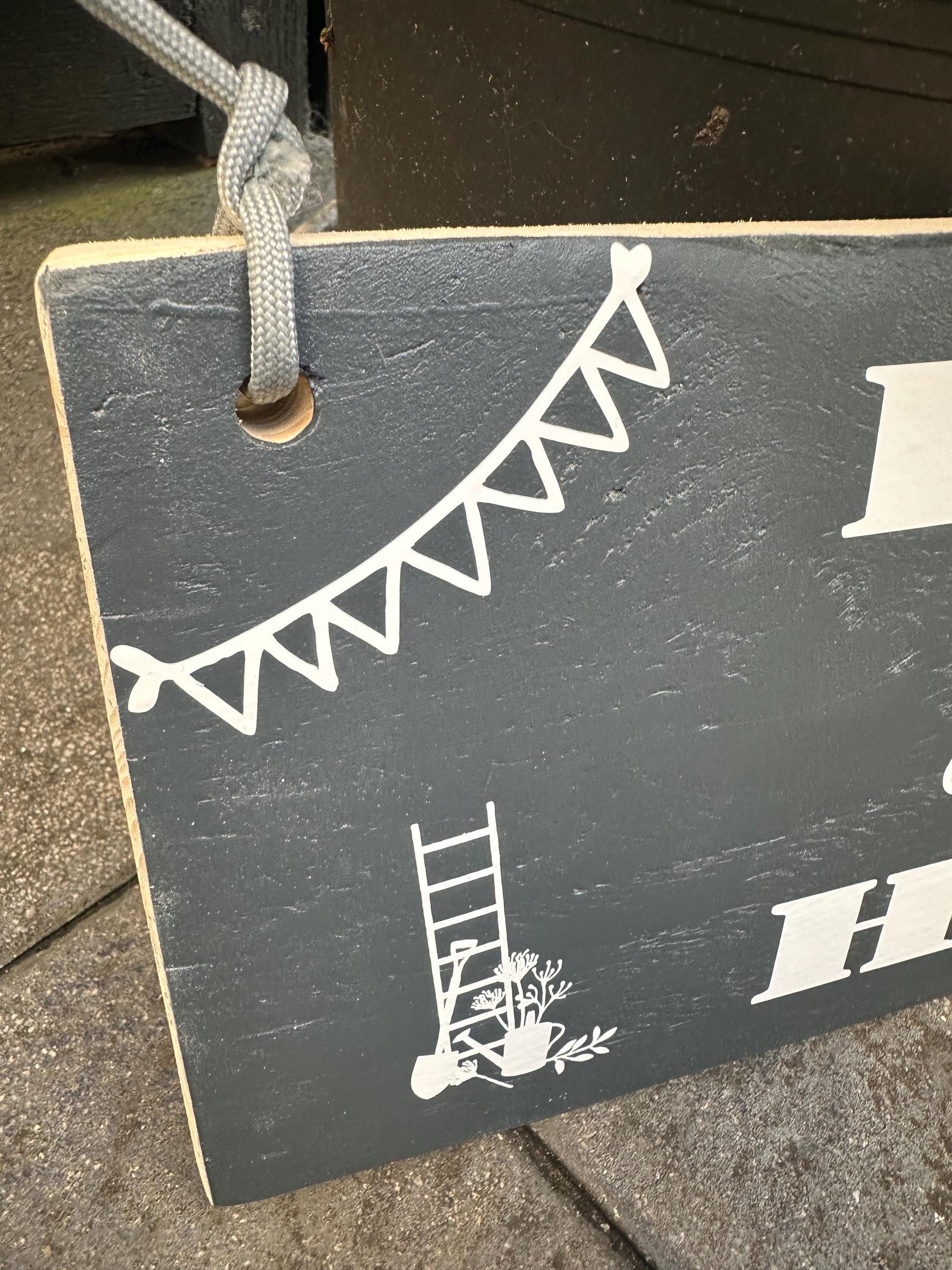 Home sweet Home Holzschild Wandschild Schild Heimathafen Manapal maritime Deko