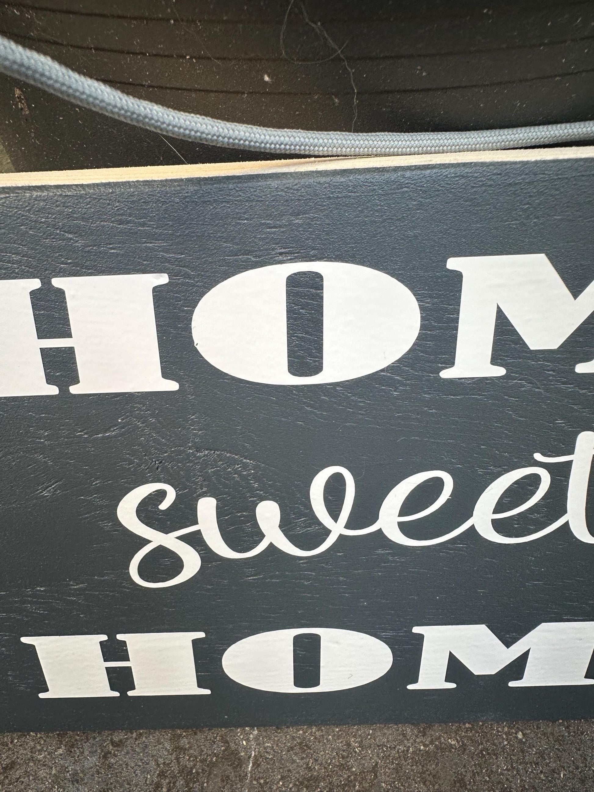 Home sweet Home Holzschild Wandschild Schild Heimathafen Manapal maritime Deko