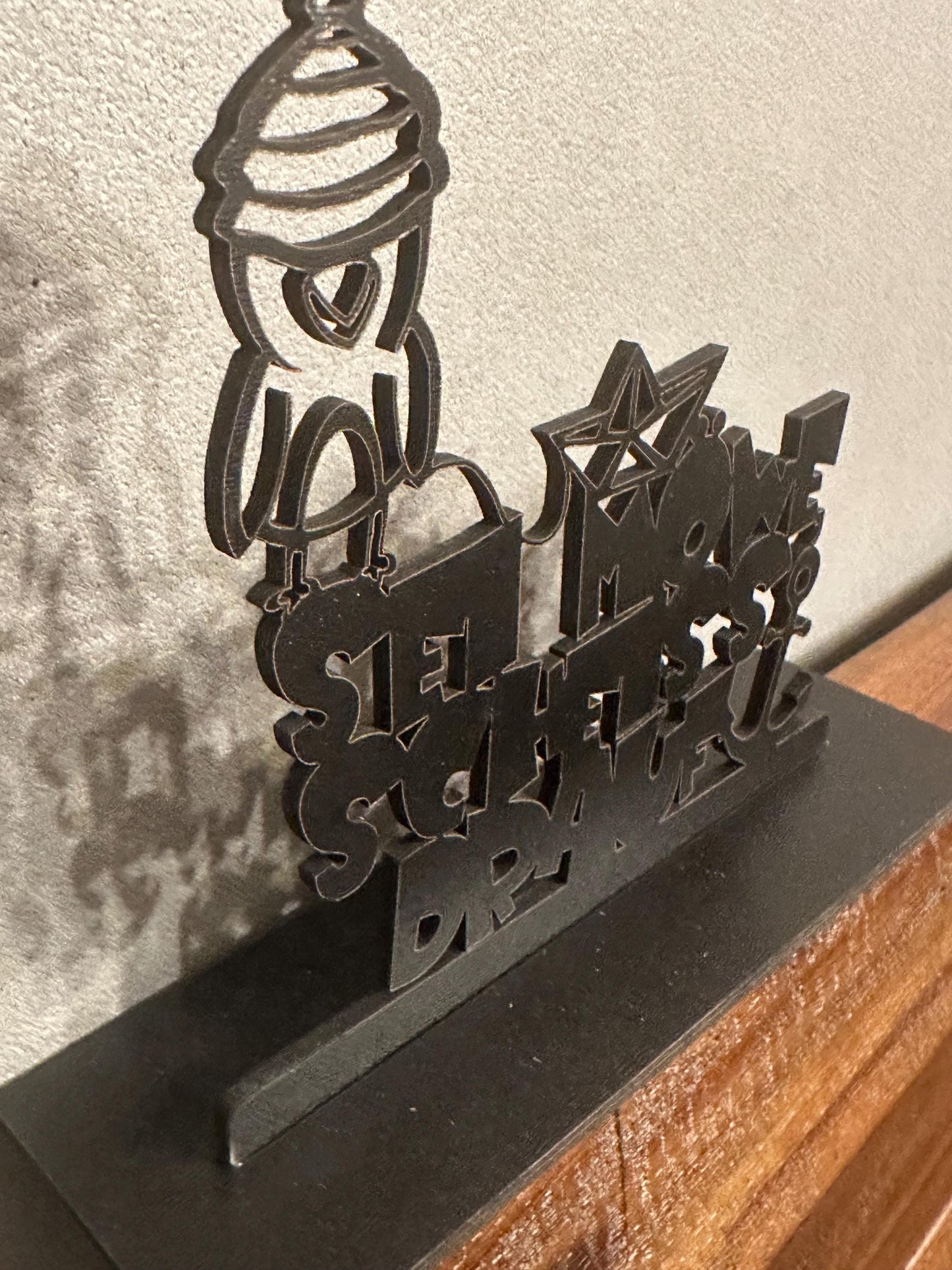 Sei Möwe Tischdeko Ostsee Nordsee Geschenk für Küstenkinder Meerliebe maritime Deko zum Stellen Manapal Schriftzug 3d Holz