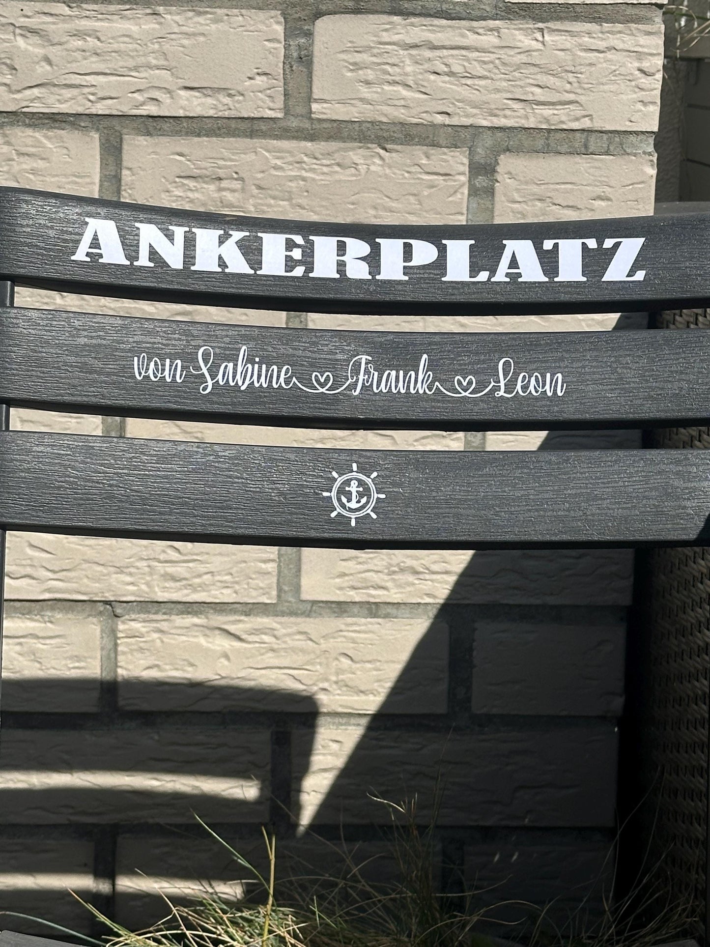 Personalized Nautical Folding Chair | Custom Entryway Decor | Wedding, Housewarming & Garden Gift Idea